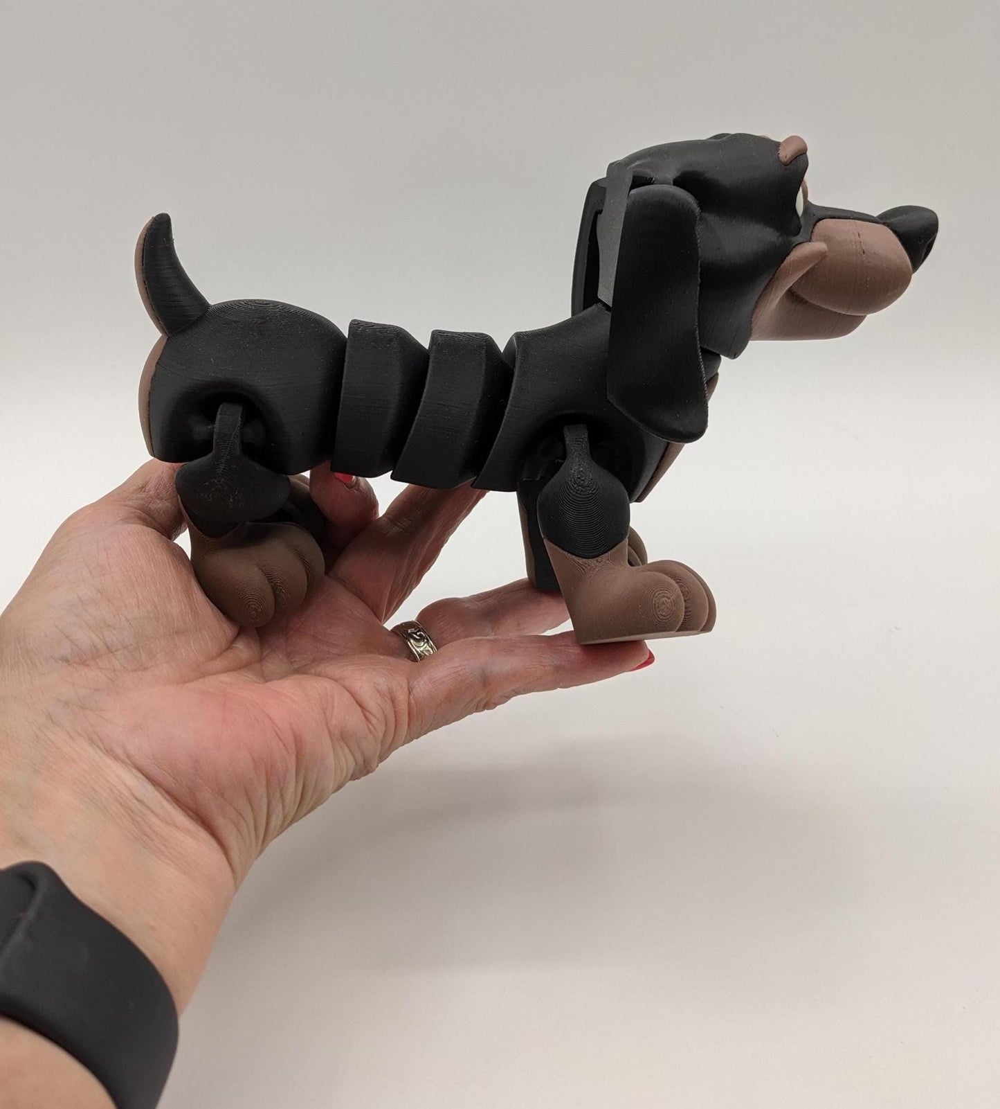 Adorable Articulated Dachshund Dog Toy