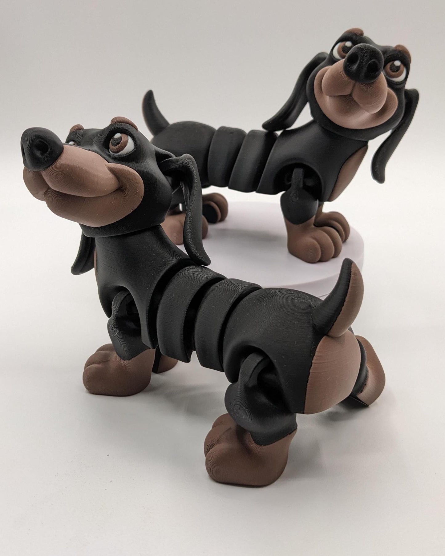 Adorable Articulated Dachshund Dog Toy