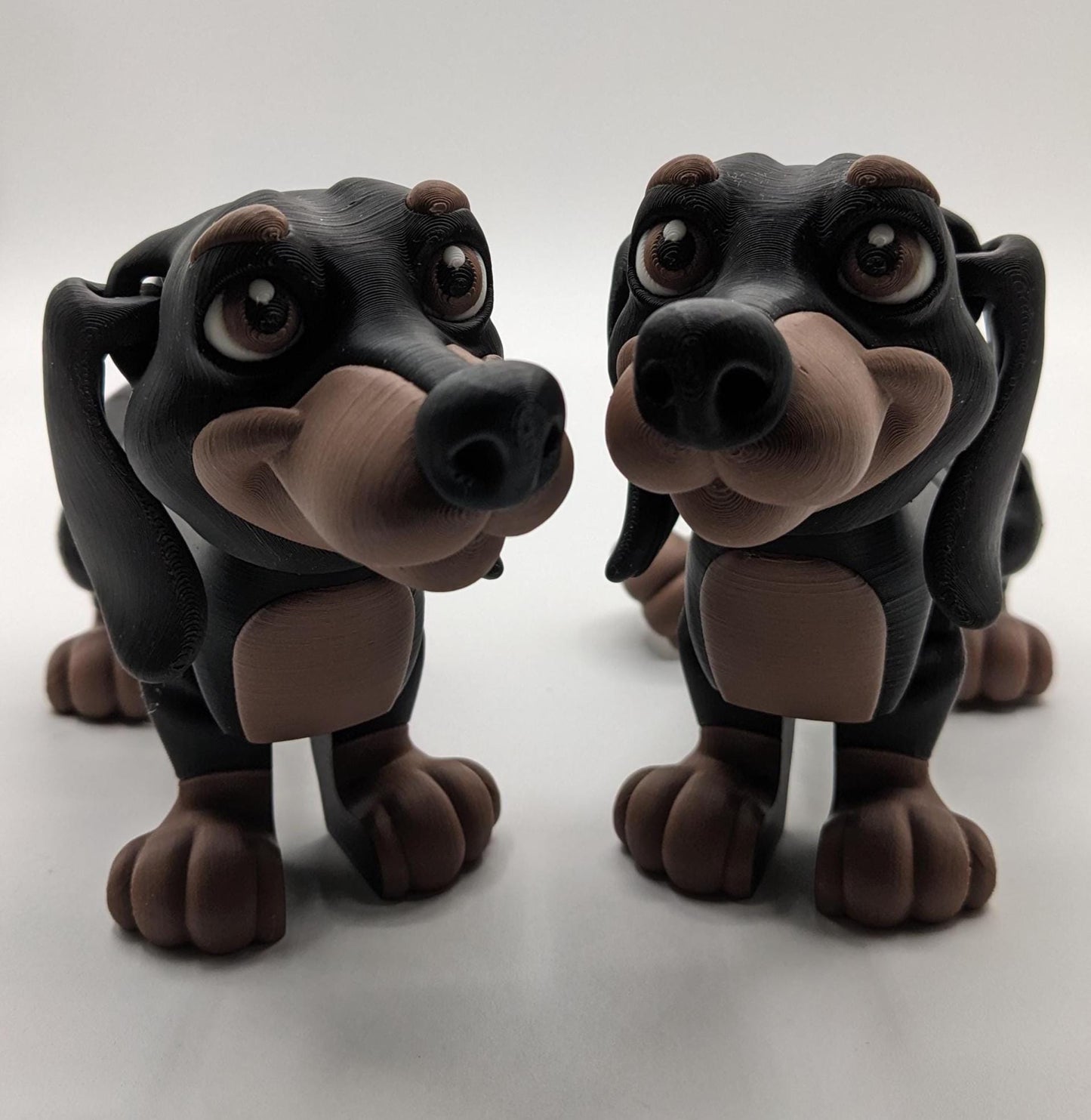 Adorable Articulated Dachshund Dog Toy