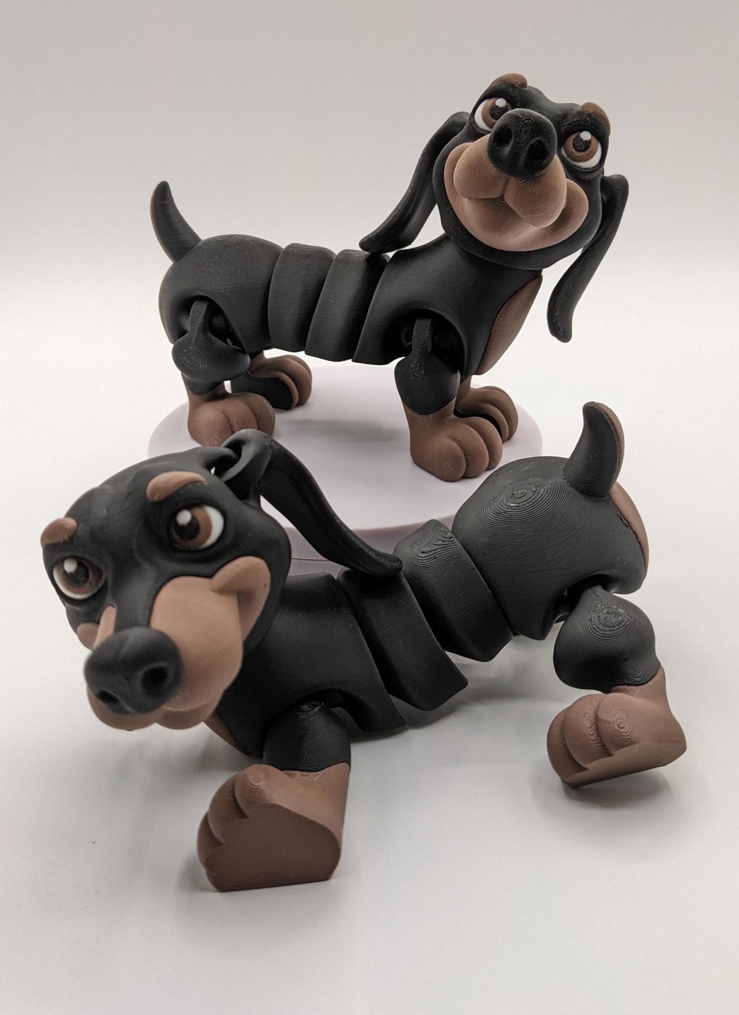 Adorable Articulated Dachshund Dog Toy
