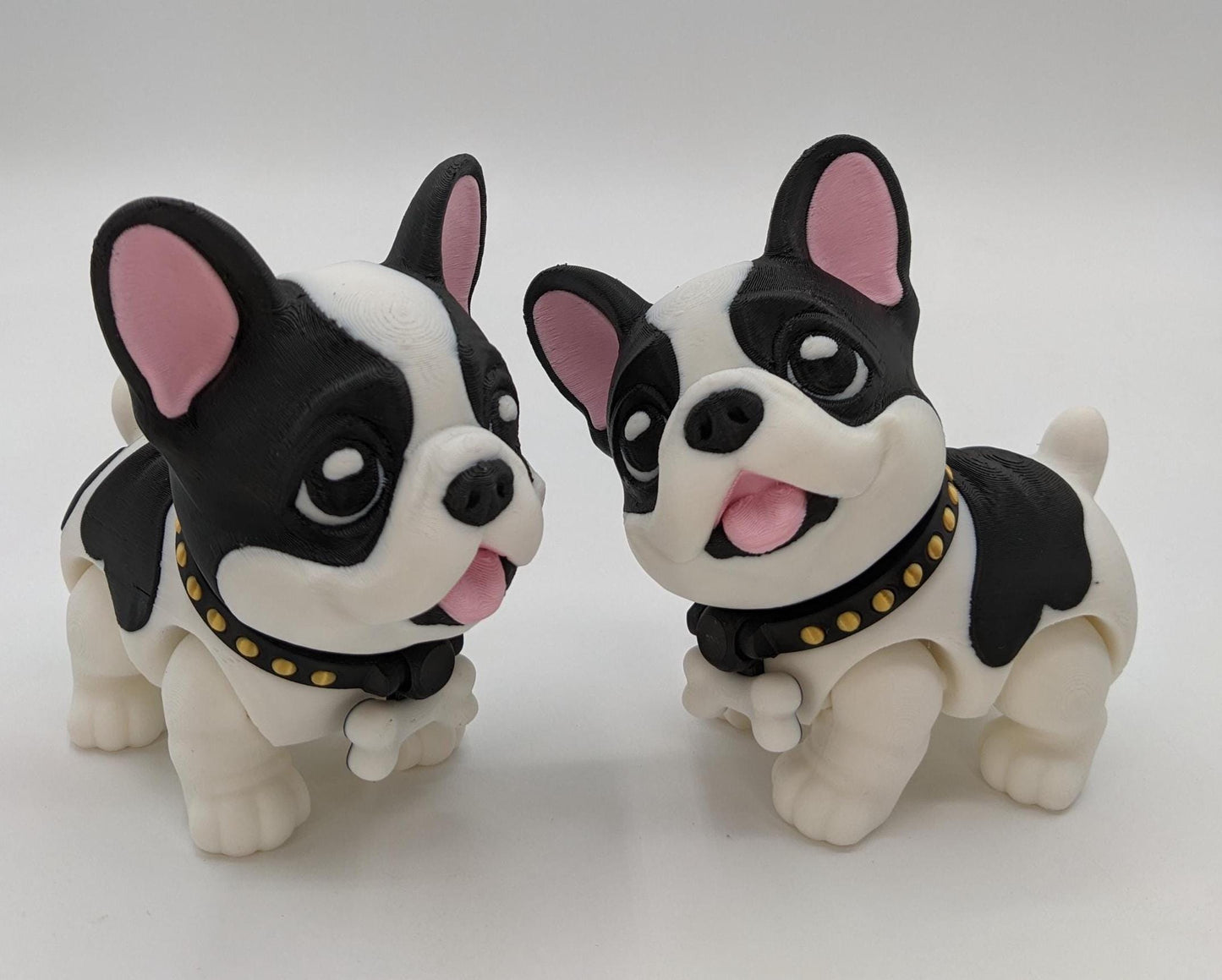 Friendly Articulated French Bulldog Toy Figurine