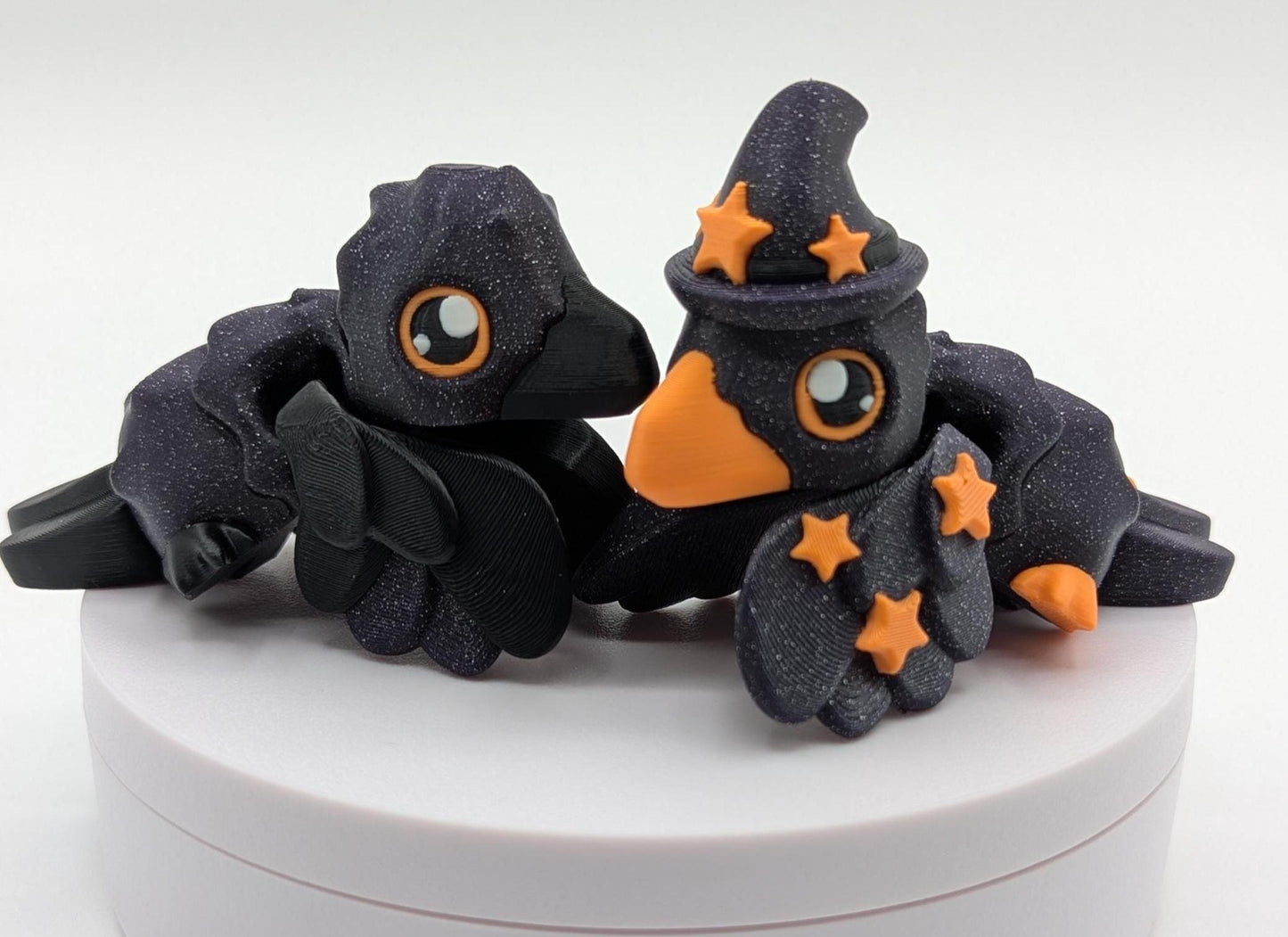 Flexi Crow and Wizard Crow Fidget Toys