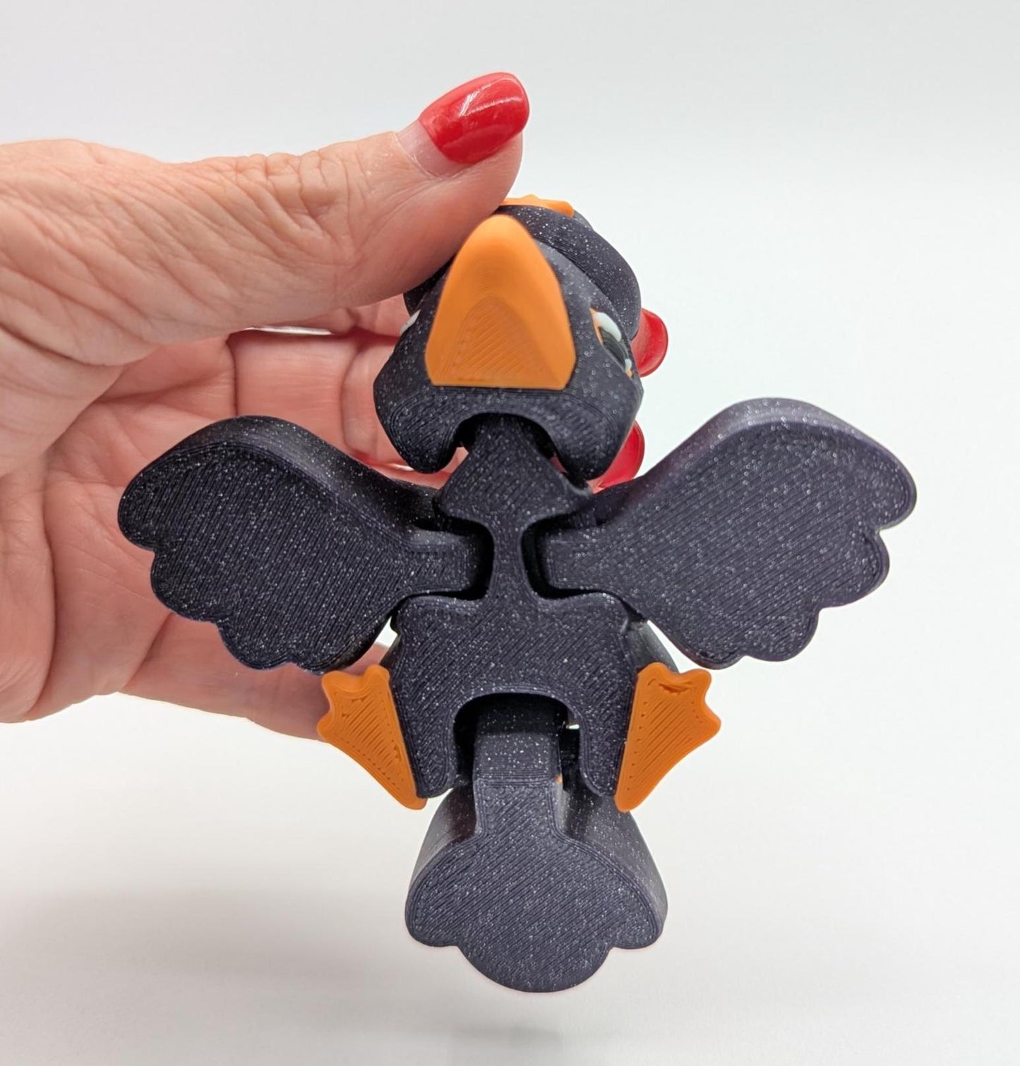 Flexi Crow and Wizard Crow Fidget Toys
