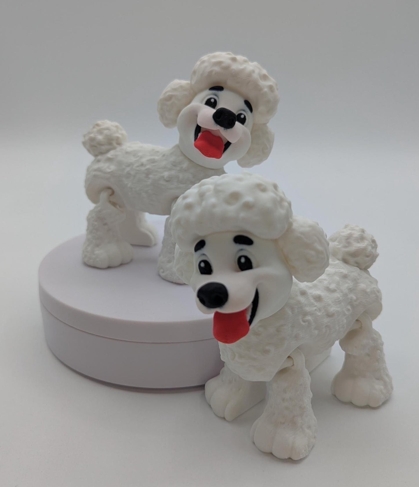 Articulated Poodle Dog Toy Figurine