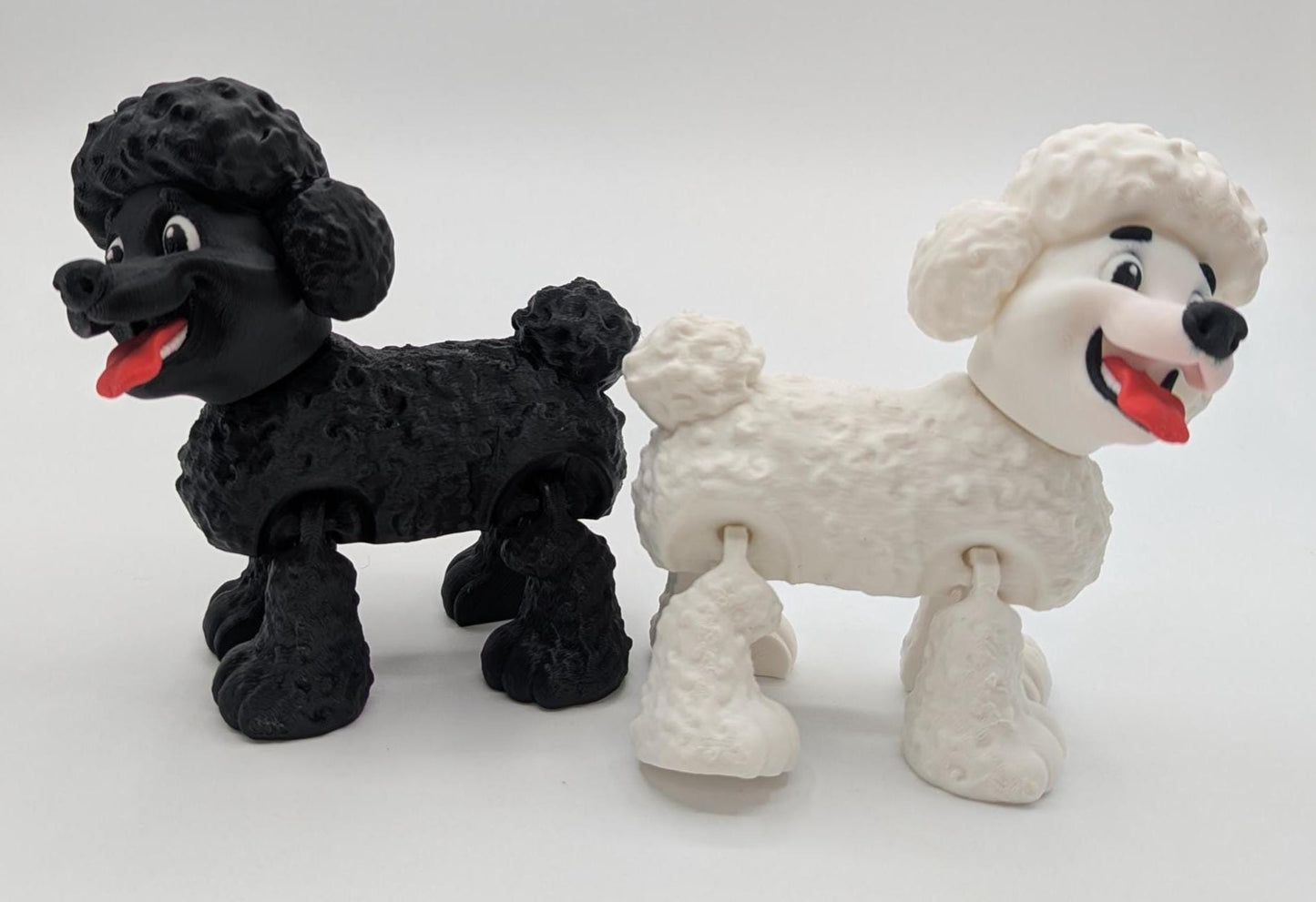 Articulated Poodle Dog Toy Figurine