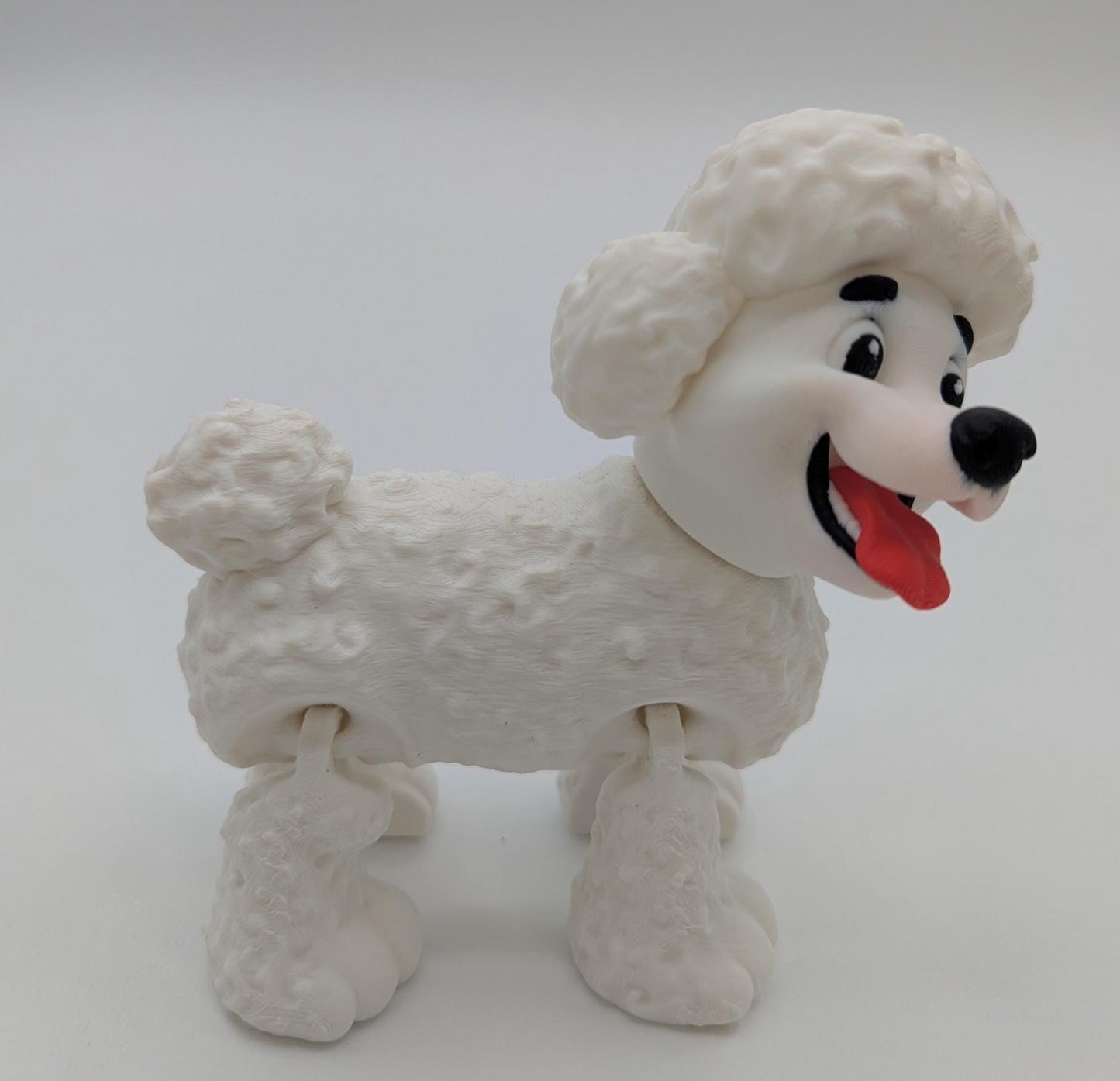 Articulated Poodle Dog Toy Figurine