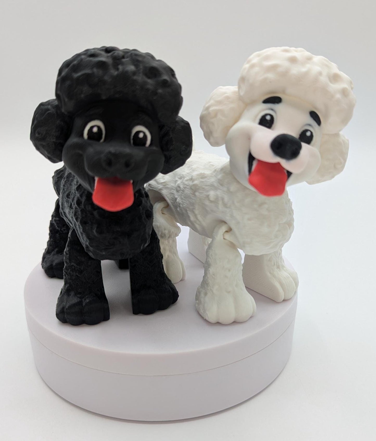 Articulated Poodle Dog Toy Figurine