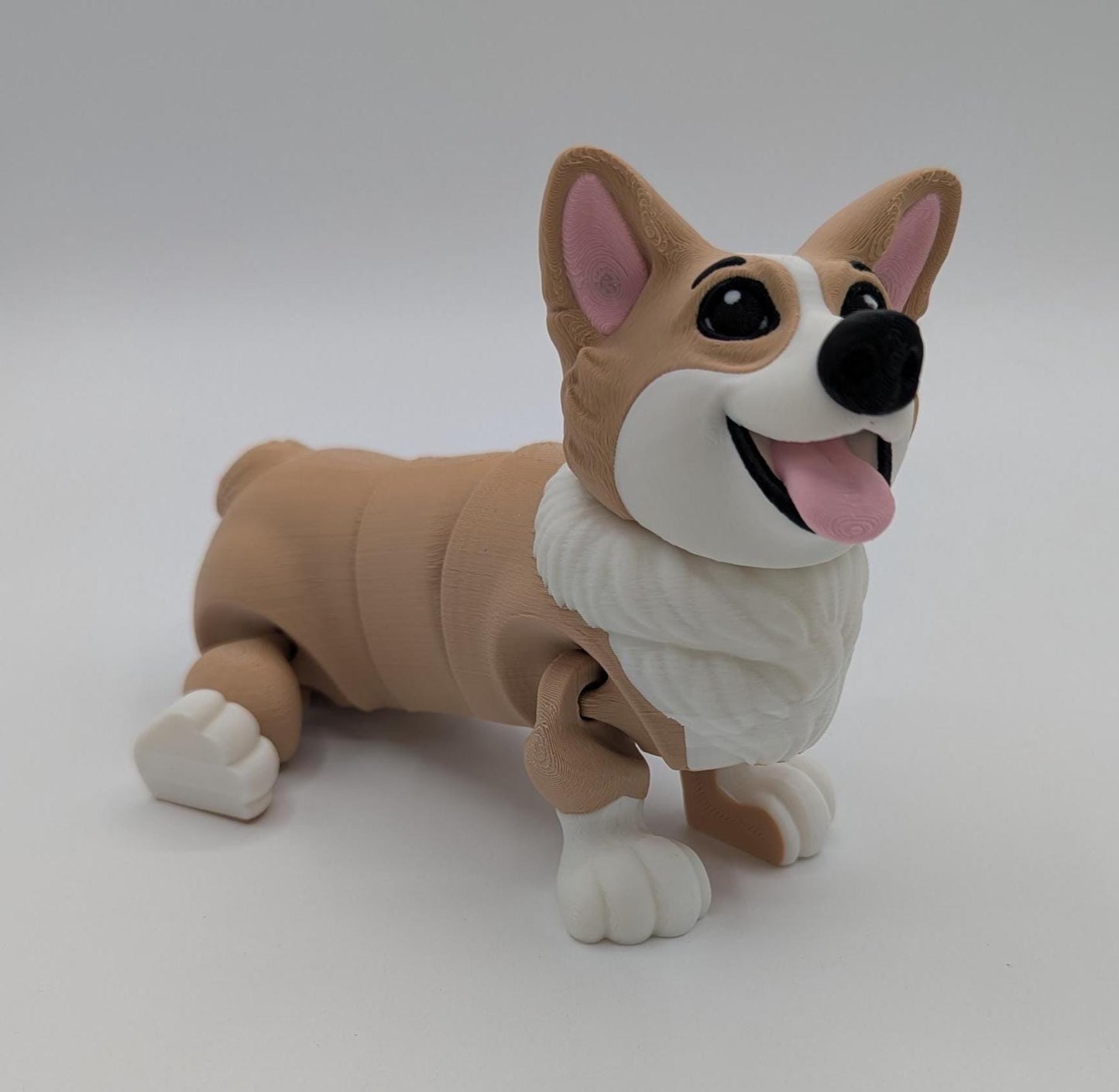Articulated Corgi Dog Toy Figurine