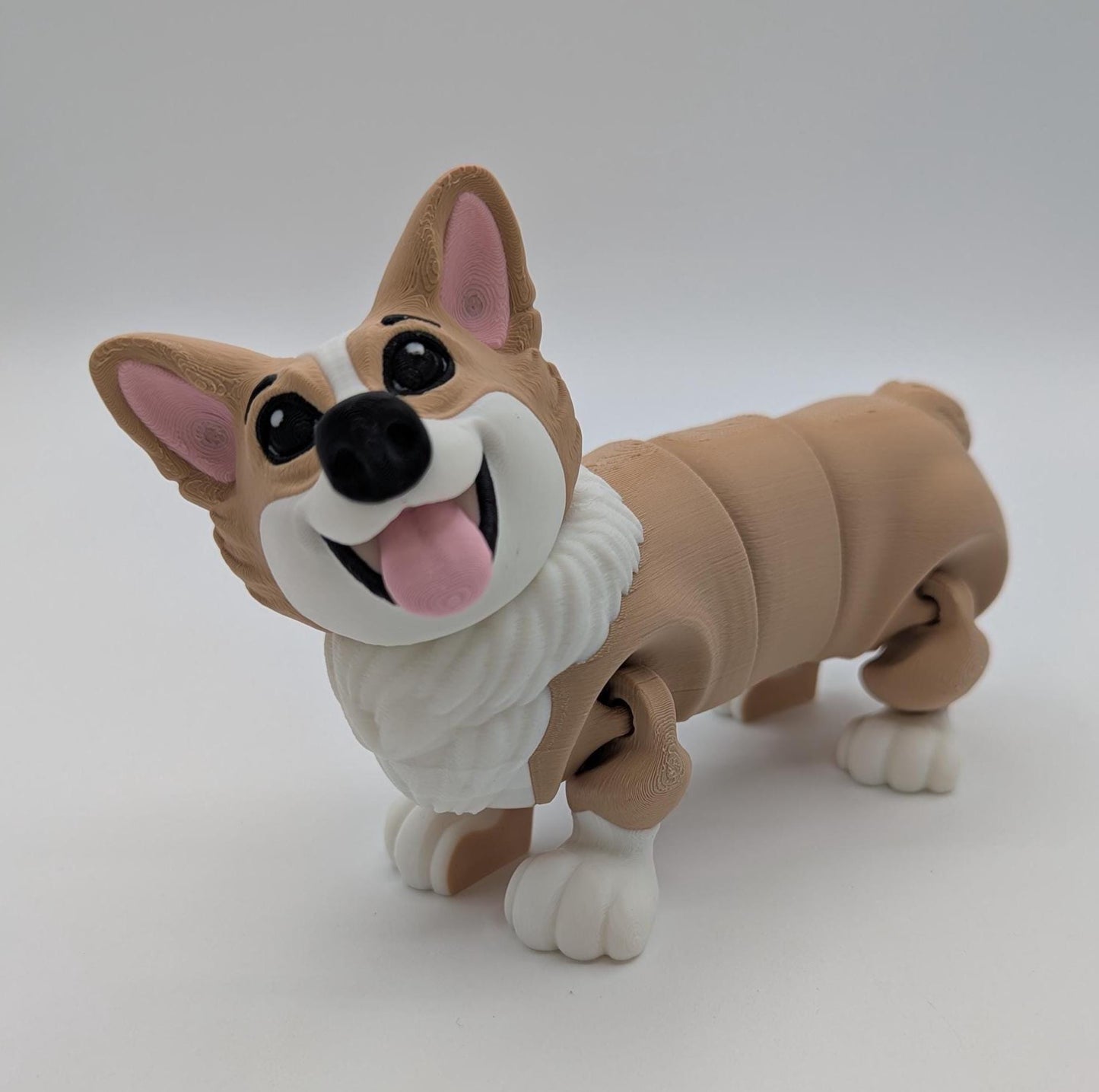 Articulated Corgi Dog Toy Figurine