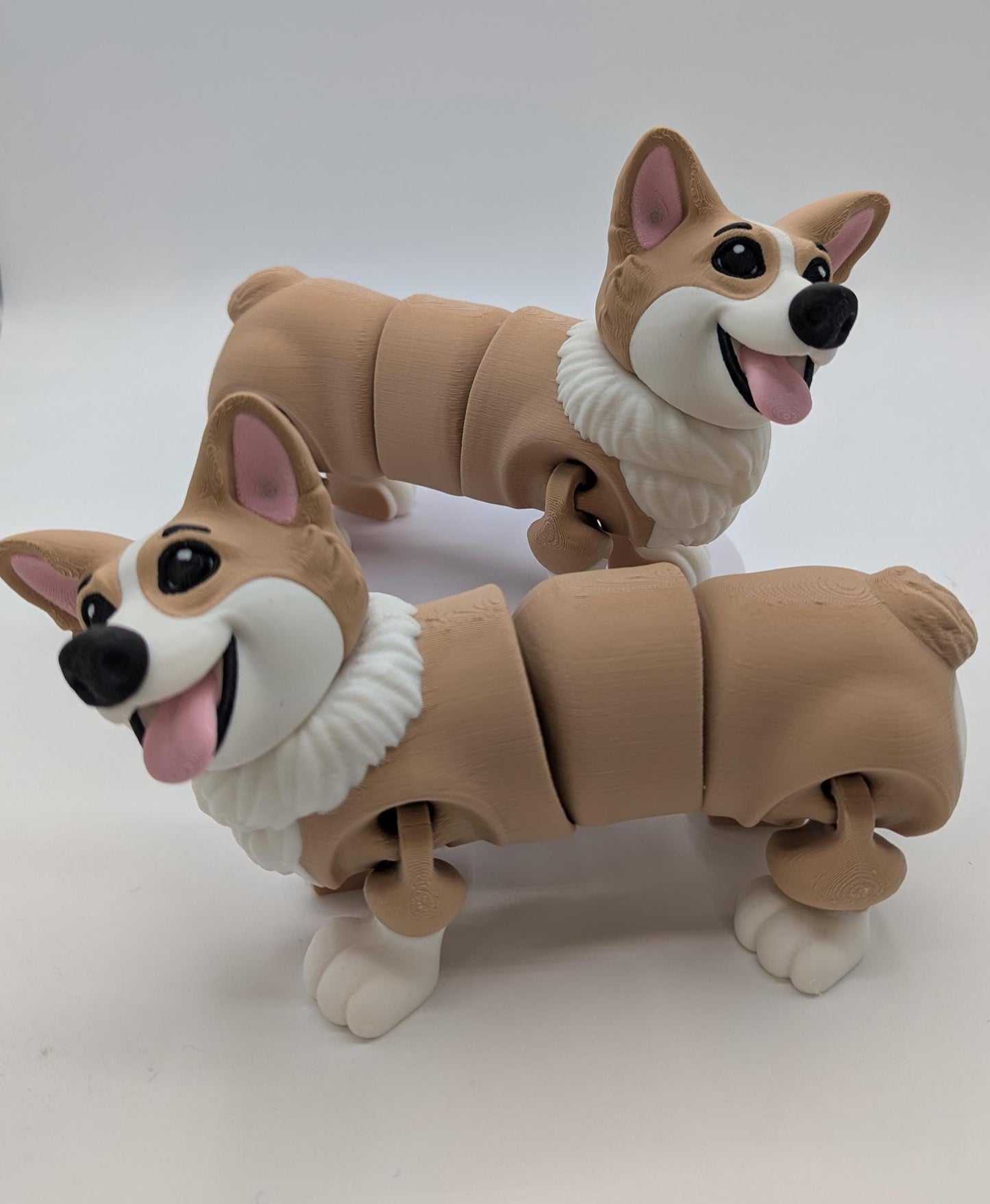 Articulated Corgi Dog Toy Figurine