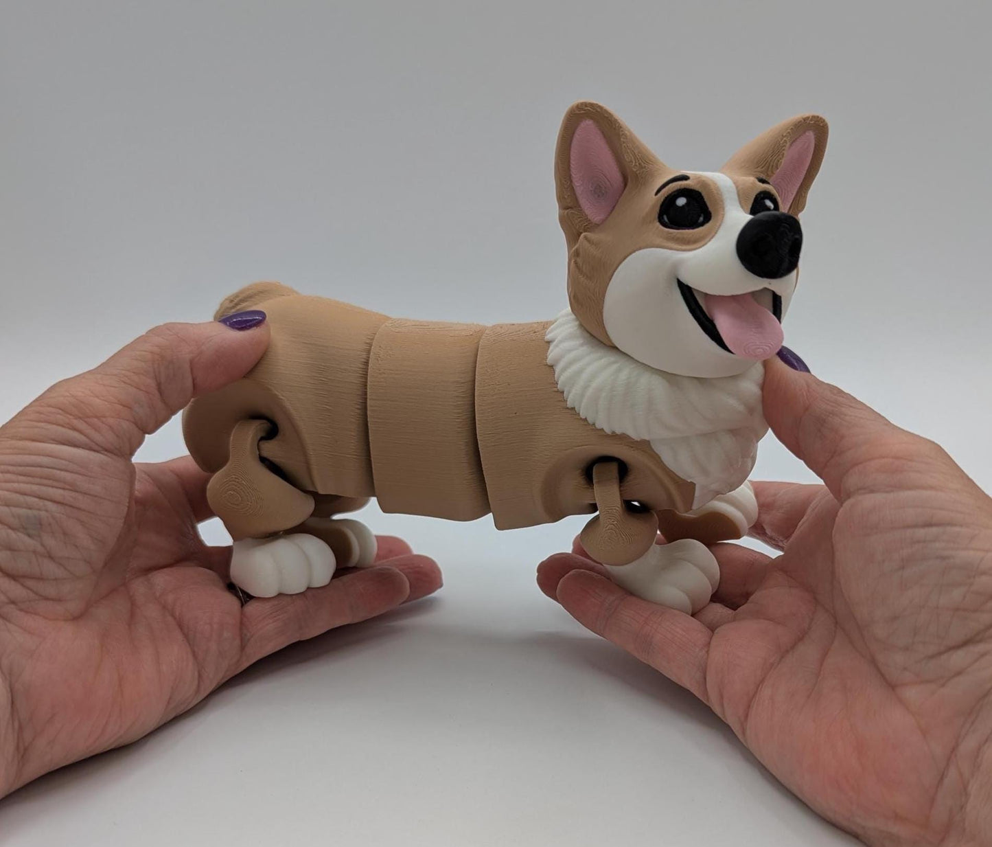 Articulated Corgi Dog Toy Figurine