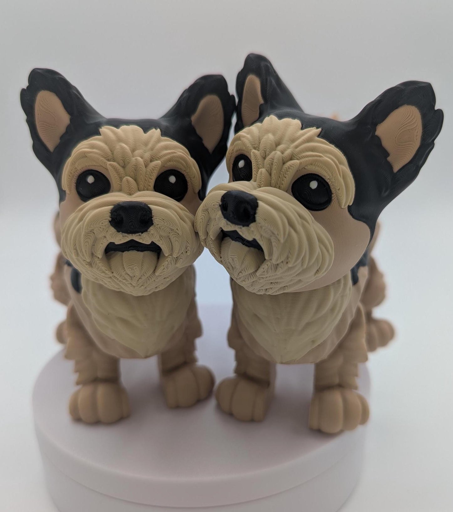 Adorable Articulated Yorkie Dog Toy Figurine