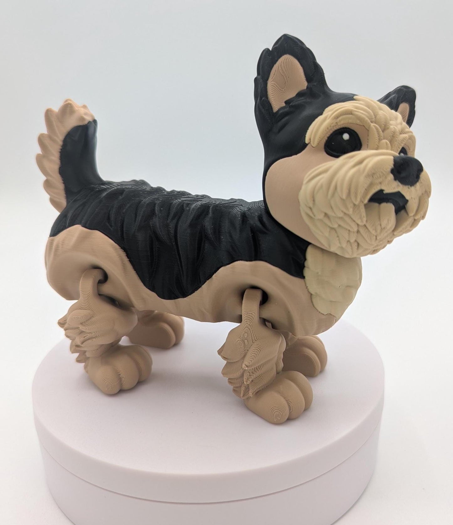 Adorable Articulated Yorkie Dog Toy Figurine