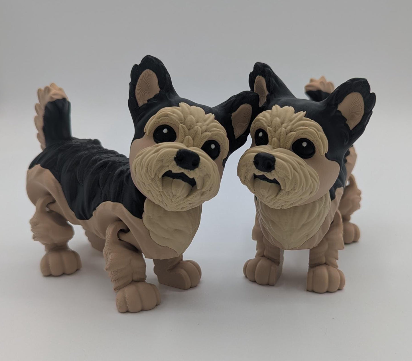 Adorable Articulated Yorkie Dog Toy Figurine