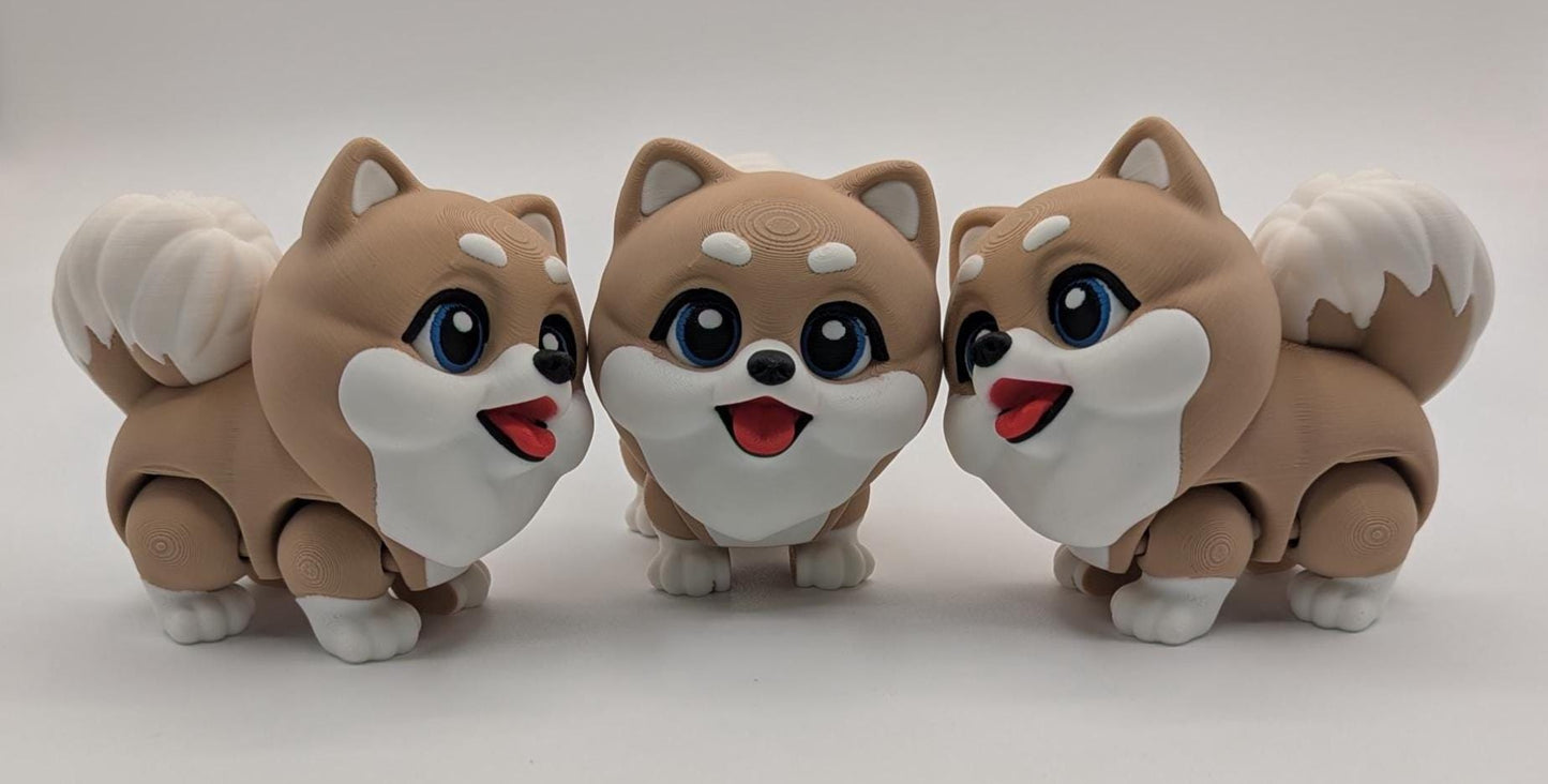 Articulated Pomeranian Puppy Fidget Toy