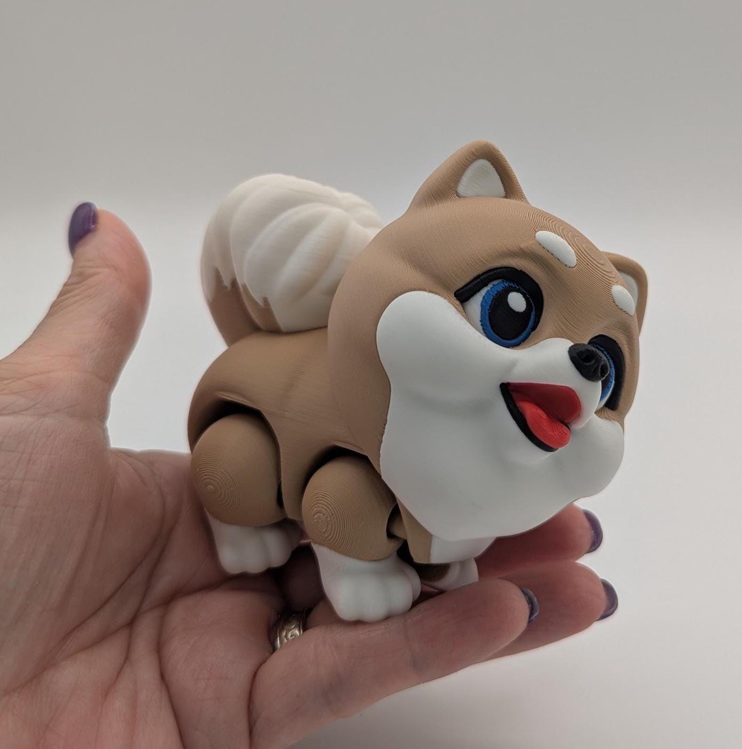 Articulated Pomeranian Puppy Fidget Toy