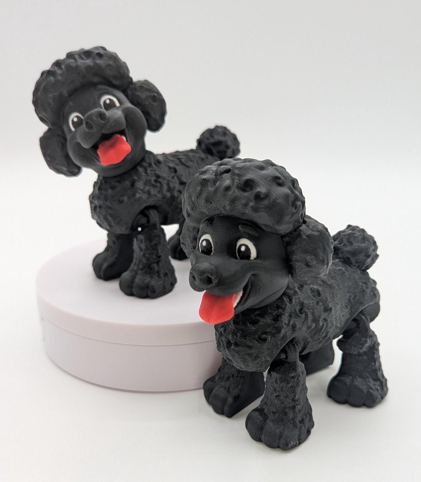 Articulated Poodle Dog Toy Figurine