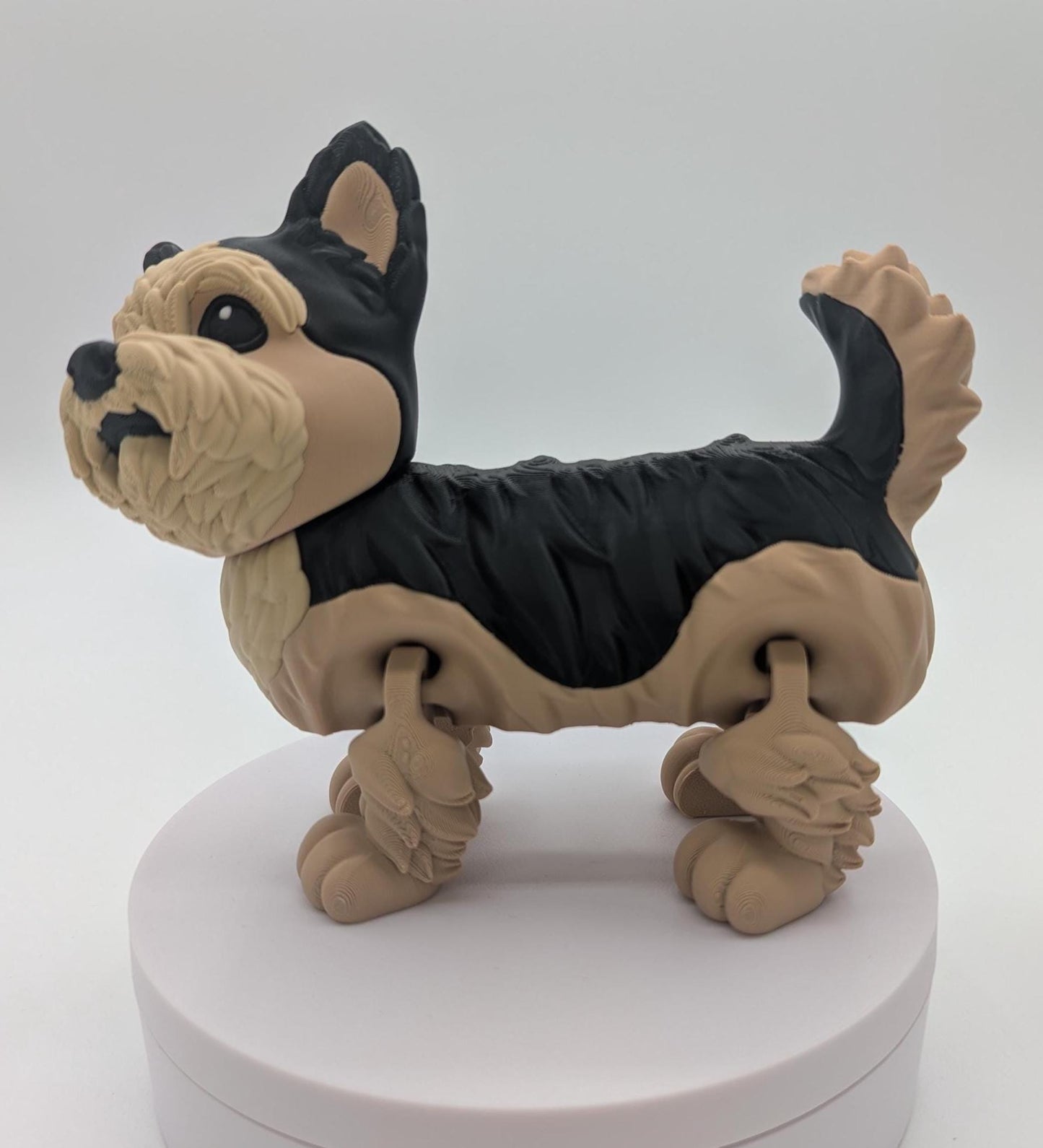 Adorable Articulated Yorkie Dog Toy Figurine