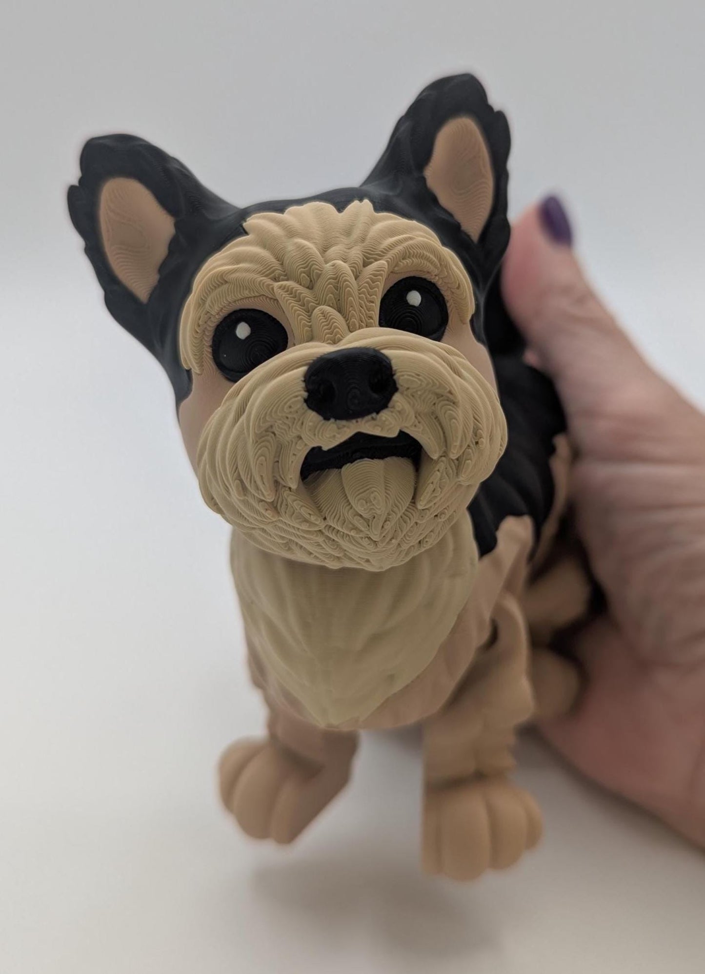 Adorable Articulated Yorkie Dog Toy Figurine