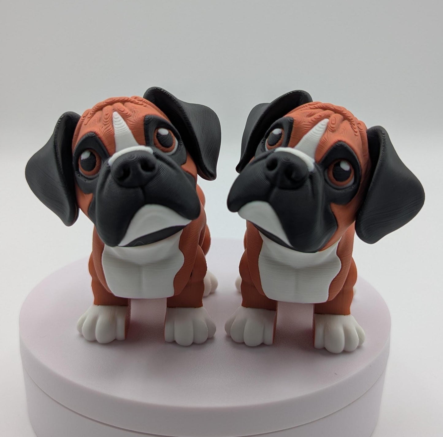 Loveable Articulated Boxer Puppy Figurine Toy