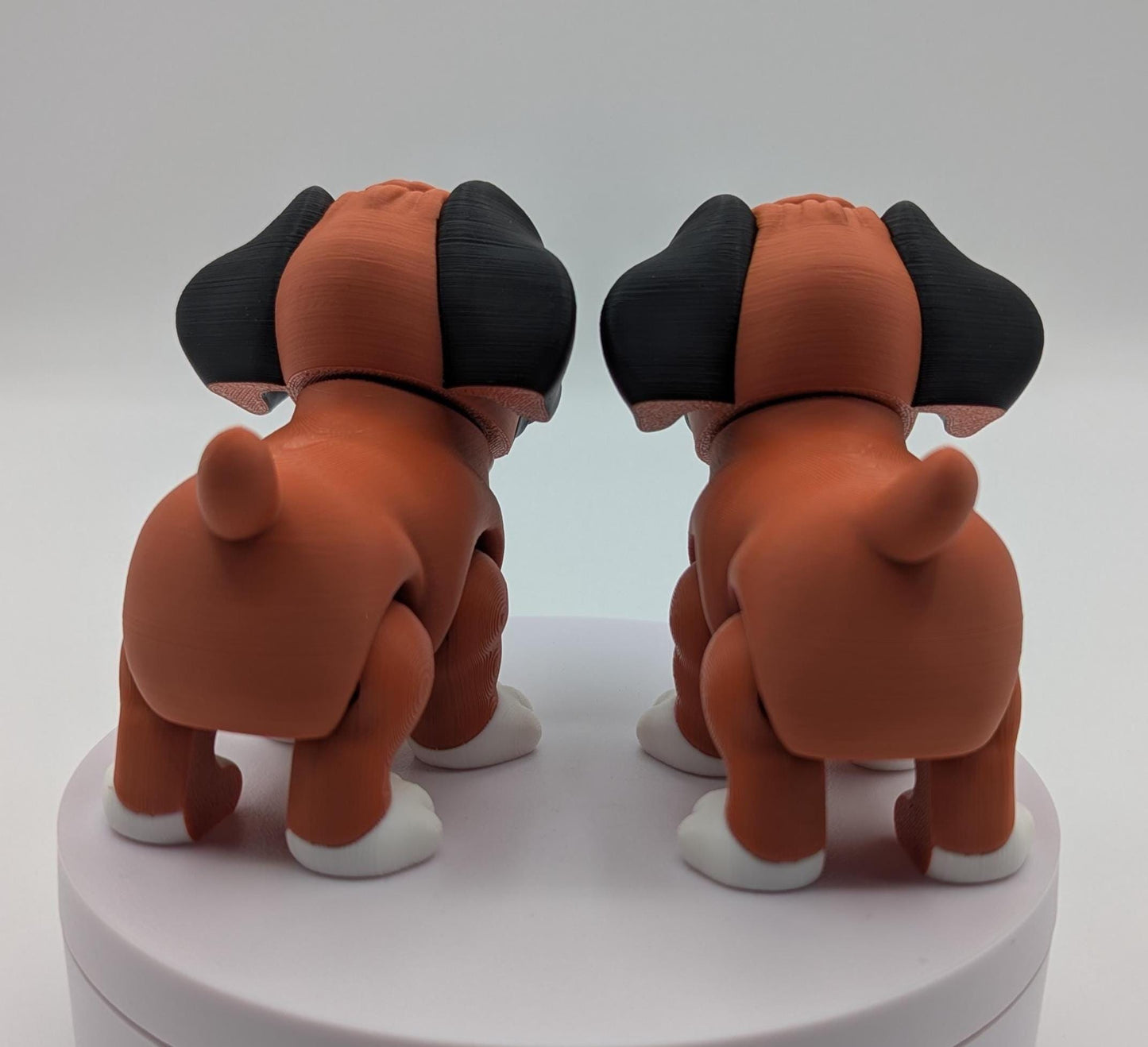 Loveable Articulated Boxer Puppy Figurine Toy